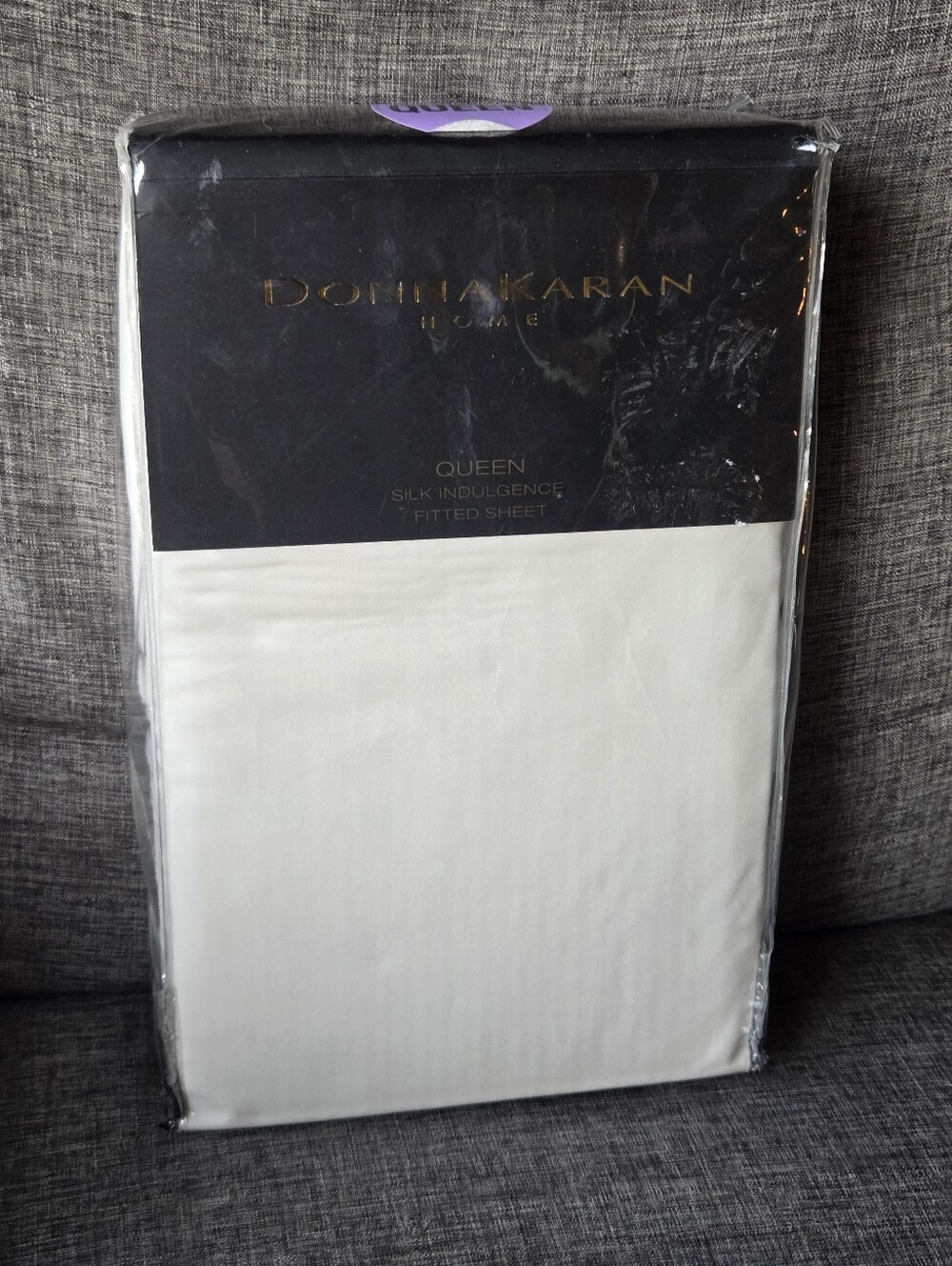 Donna Karan Collection Silk Indulgence Queen Fitted Sheet Ivory